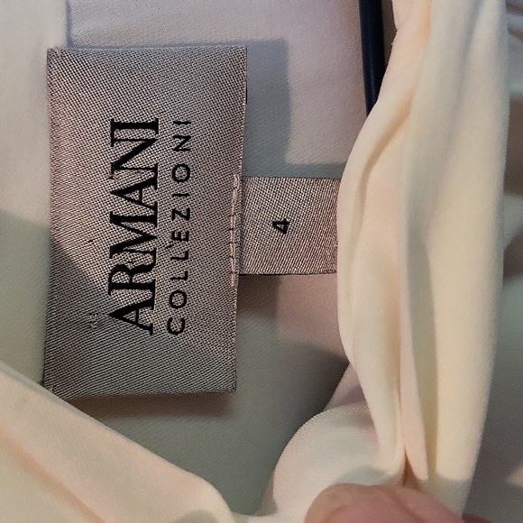 Armani Collezioni Cream Blouse - Picture 5 of 10